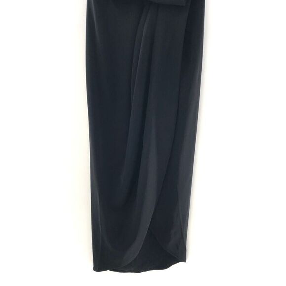 Shona Joy Knot Draped‎ Dress in Black - Picture 7 of 13